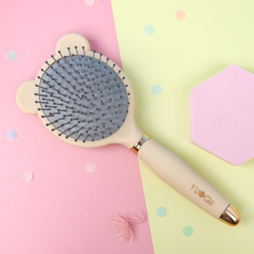 Расческа "Bear ears", молочный