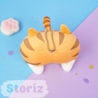 Мягкий брелок "Humor Cat" рыжий, 9 см