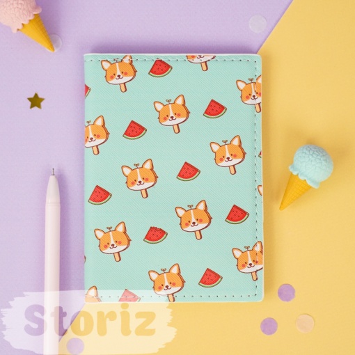 Обложка на паспорт "Corgi's Summer"
