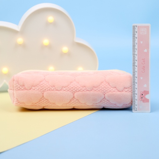 Пенал плюшевый "Облако" розовый