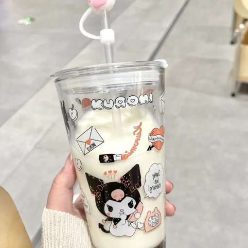 Стакан "Куро" с трубочкой, 400мл оптом