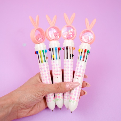 Ручка с десятью стержнями "Flirty Rabbit 10в1" 