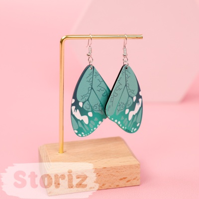 Серьги "Butterfly Wings" зеленый