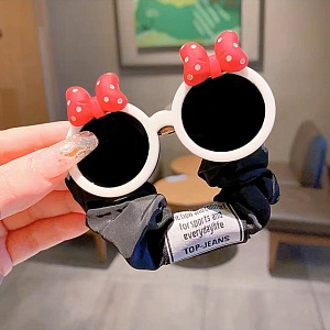 Резинка для волос "Очки" Минни Маус, черный