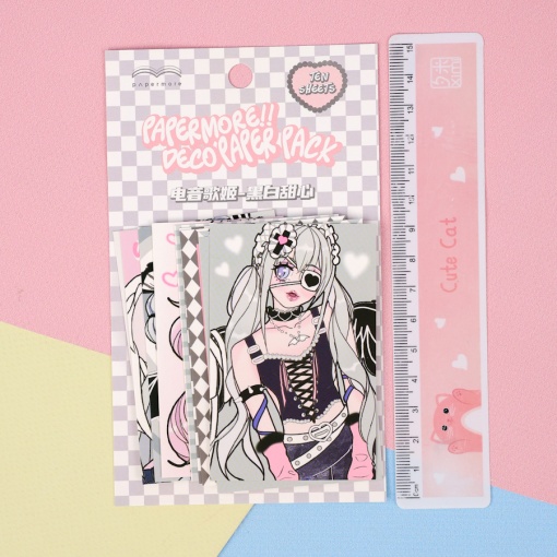 Набор картонных карточек "Pop Idol" серый, 10 шт.