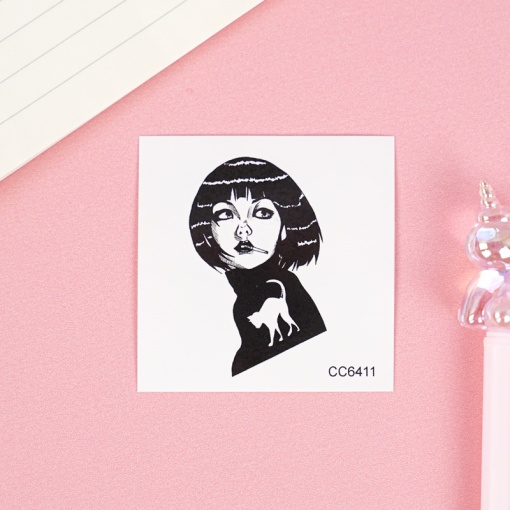 Временная татуировка "Bad girl" CC6411, 60x60мм