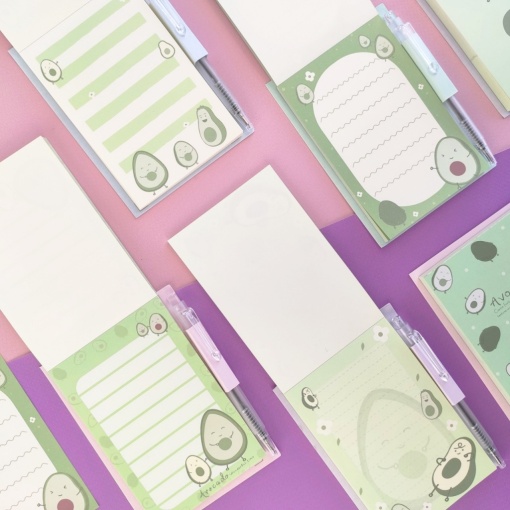 Блокнот с ручкой "Авокадо"