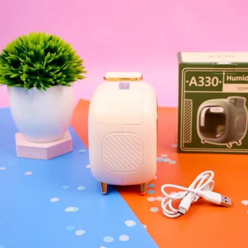 Мини-увлажнитель "Cute TV" розовый (USB) оптом
