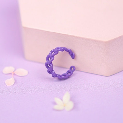 Кольцо "Chain" сиреневый