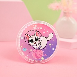 Слайм "Magic" малиновыми блёстки + шарики, 150 гр. STORIZ