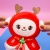Мягкая игрушка "НГ Снеговик" 23см