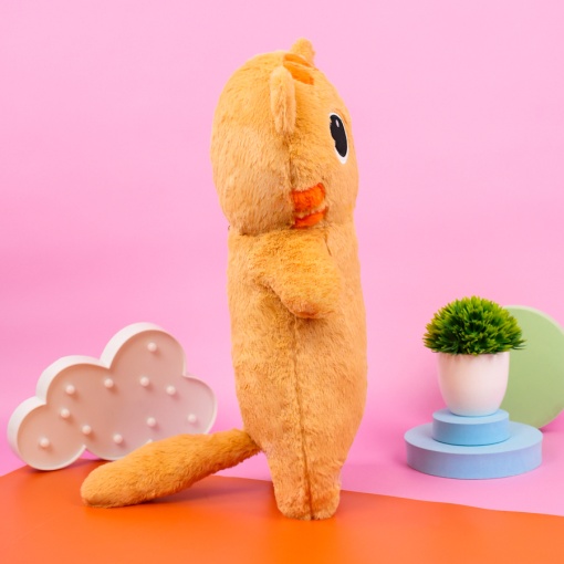 Мягкая игрушка "Глазастый котик" рыжий, 65 см