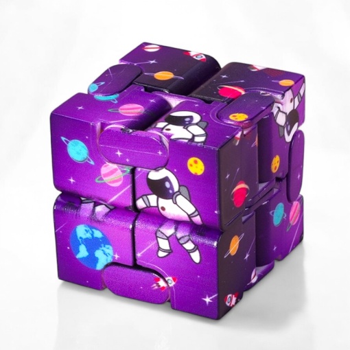 Бесконечный куб "Космонавт" фиолетовый