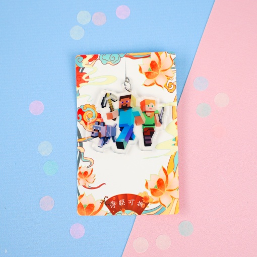 Брелок акриловый "Майн" Пиксели №8