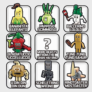 Конструктор "Brainrot" №p3266, в ассортименте 1шт