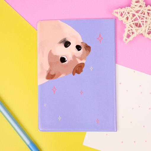 Обложка на паспорт "Детективный пёсик" STORIZ