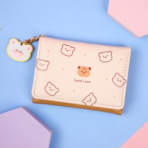 Мини-кошелек "Bear" бежевый