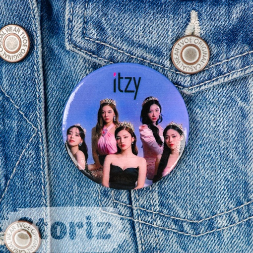 Значок круглый "K-pop" Itzy №1, 56мм