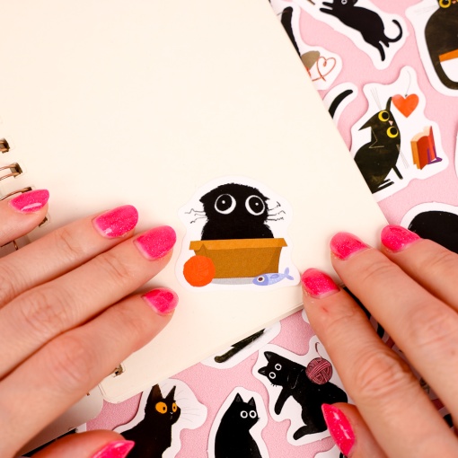 Набор наклеек "Mr. Black Cat" (46 шт.)