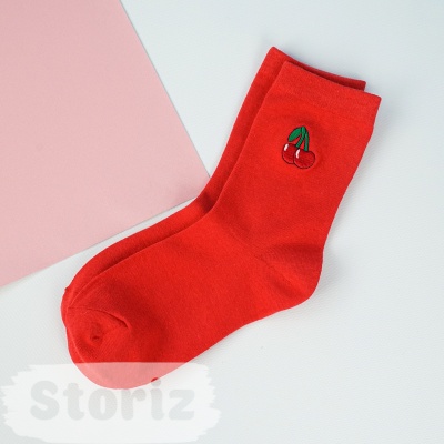 Носки "Fruit" красный, 37-40