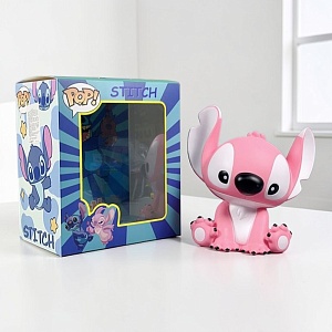 Фигурка "Глазастик" сидит, розовый оптом