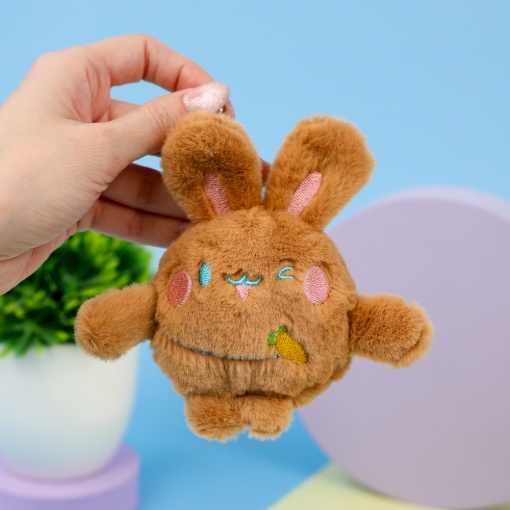 Мягкий брелок "Funny Bunny" рыжий, 10 см