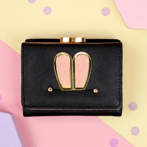 Мини-кошелек "Bunny" чёрный