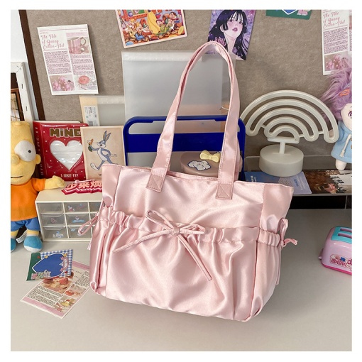 Сумочка "Бант" перламутровая, розовый