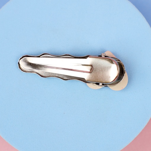 Заколка для волос "Wavy heart", розовый