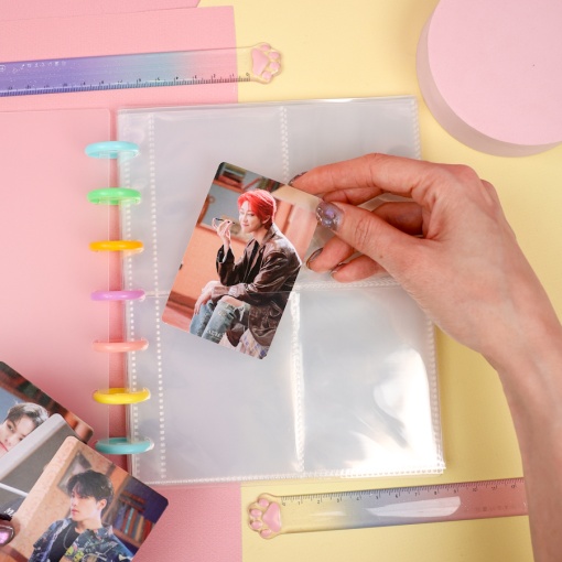 Альбом для карточек "Биндер" прозрачный 16х20см