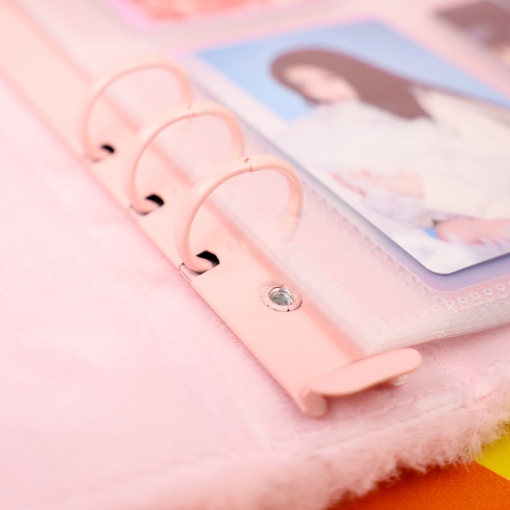 Блокнот "Зайчик" плюшевый А5, розовый (вкладыши для карточек)