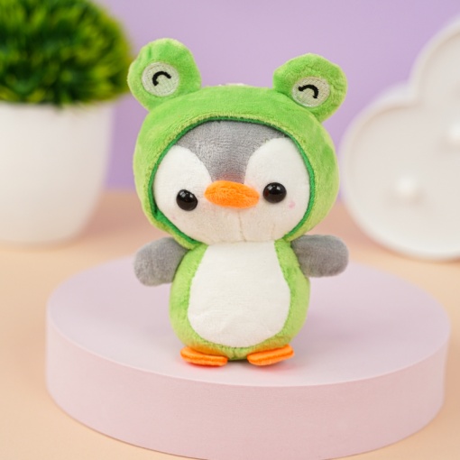 Мягкий брелок "Пингвин" зеленый 10 см