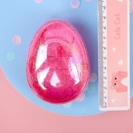 Расческа "Звездное небо" розовый с блестками