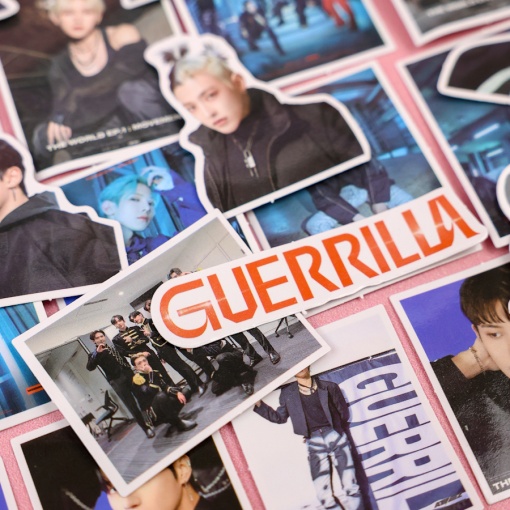 Наклейки для стикер бомбинга "ATEEZ" (100 шт.)