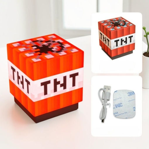 Ночник "Майн" mini cube, TNT, с магнитной наклейкой оптом