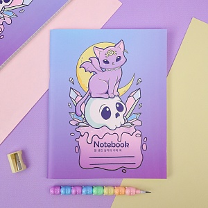 Тетрадь "Лунный кот" 48 листов