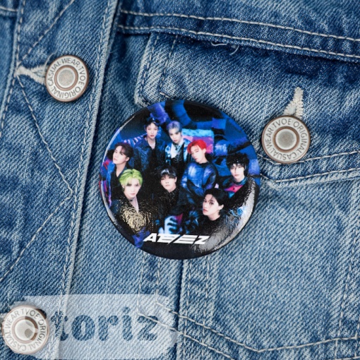 Значок круглый "K-pop" Ateez №1, 56мм