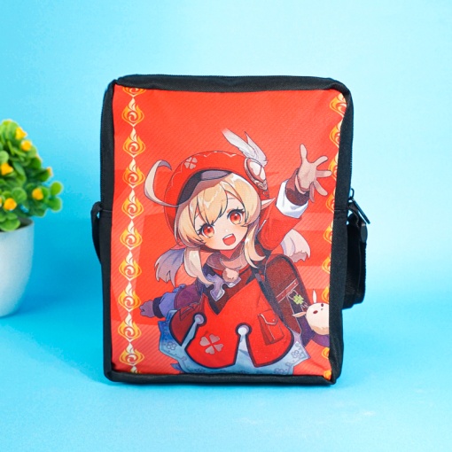 Набор из 3-х предметов "Genshin Impact" Кли (рюкзак, сумка, пенал)