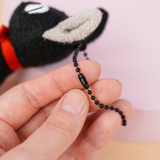 Мягкий брелок "Черный Кот" 9 см