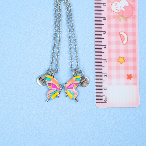 Кулон парный "Butterfly", цветной
