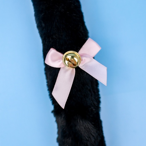 Кошачий хвост для косплея "Нэко тян" на булавке, чёрный