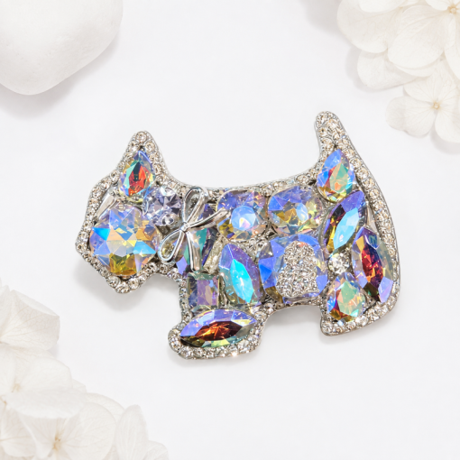 Заколка для волос "Crystal Doggie", holography