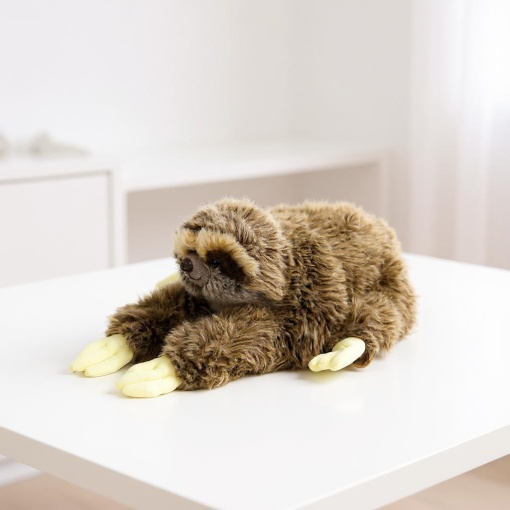 Мягкая игрушка "Ленивец" коричневый, 35см