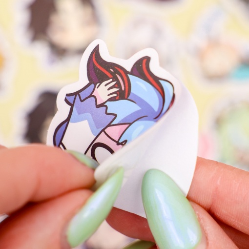 Наклейки для стикер бомбинга "Genshin Impact" №2, 60 шт.