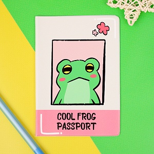 Обложка на паспорт "Cool frog" STORIZ
