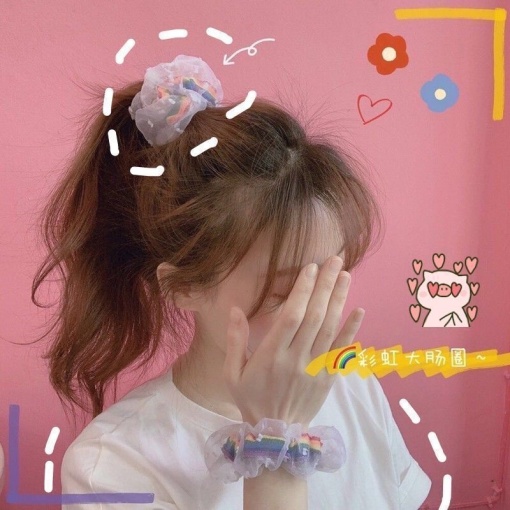 Резинка для волос "Shine" цветная 