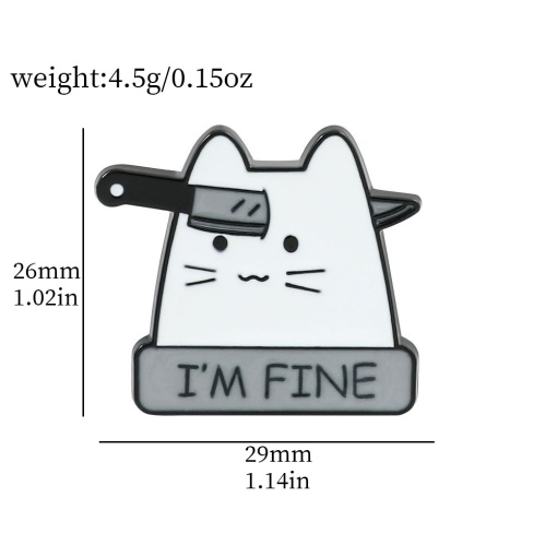 Значок металлический "Котейка" XZ2224-5