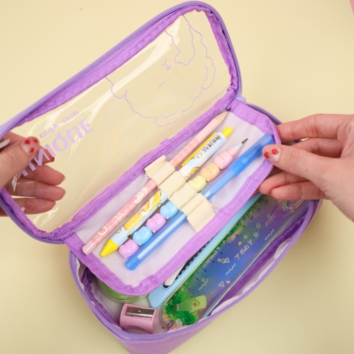 Пенал "Bear Unique" фиолетовый