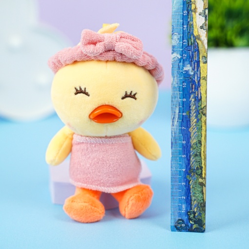 Мягкий брелок "Уточка в полотенце" 13 см