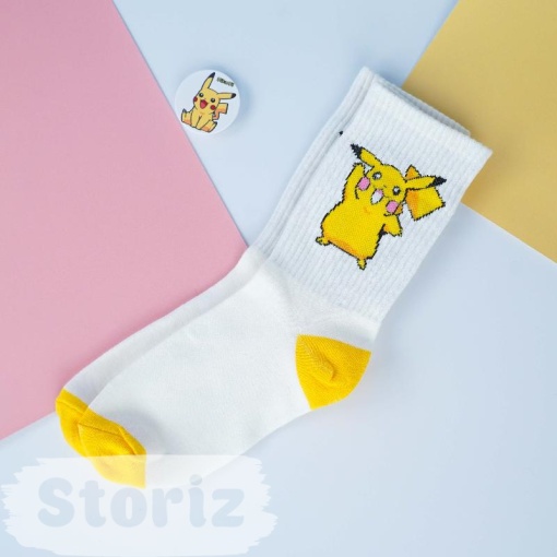 Носки "Pokemon" белый, р.37-39